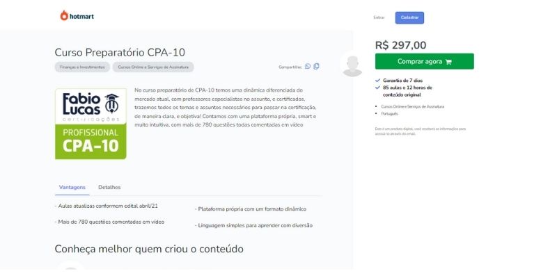 Curso Preparatório CPA-10 – Fábio Lucas