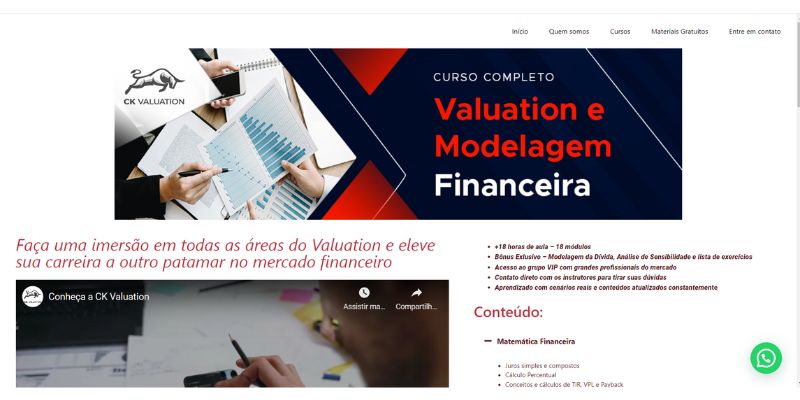 Qual o melhor curso de valuation?