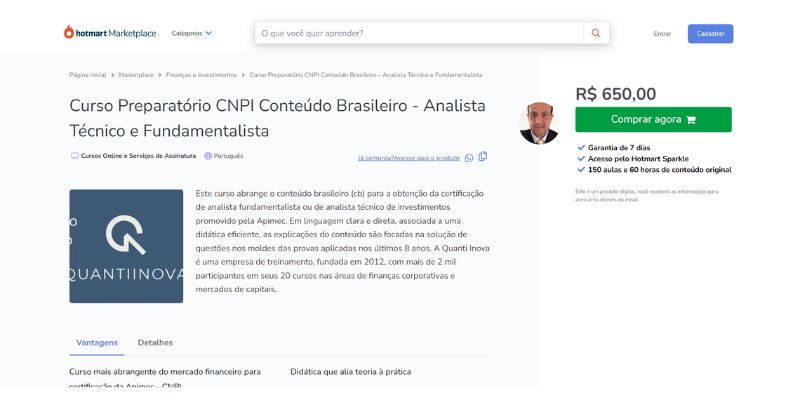 Curso Preparatório CNPI Conteúdo Brasileiro - Analista Técnico e Fundamentalista - Edinelson Faria de Oliveira