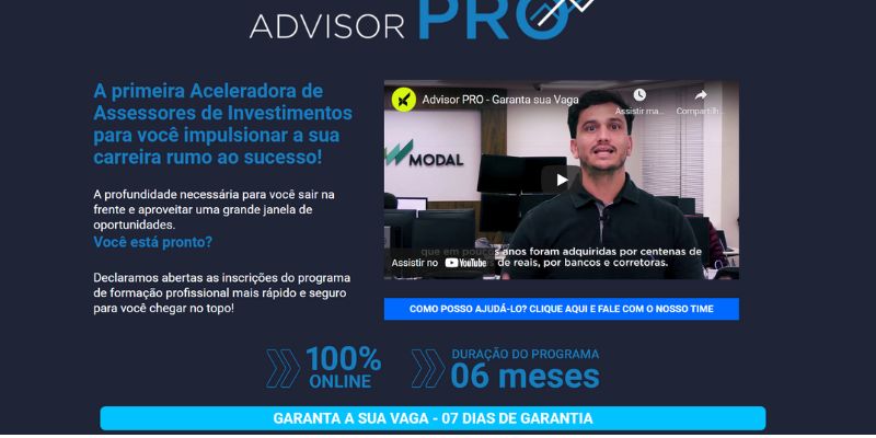 Curso preparatório para o Exame de Certificação dos Agentes Autônomos de Investimentos – ANCORD – Advisor Pro