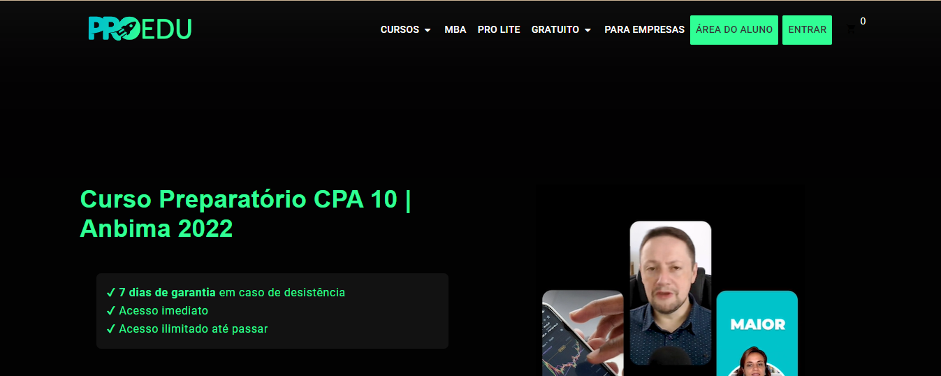 Curso preparatório CPA 10 - Pro Educacional