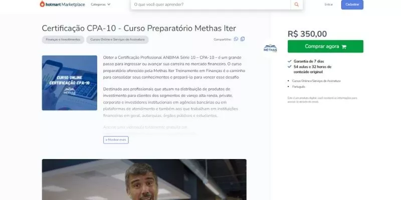 Certificação CPA 10 – Google – CPA AGORA – Curso Preparatório Anbima