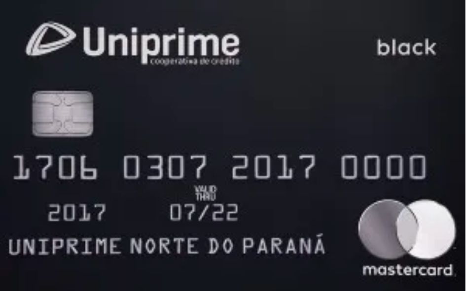 4. Cartão Black Mastercard Uniprime