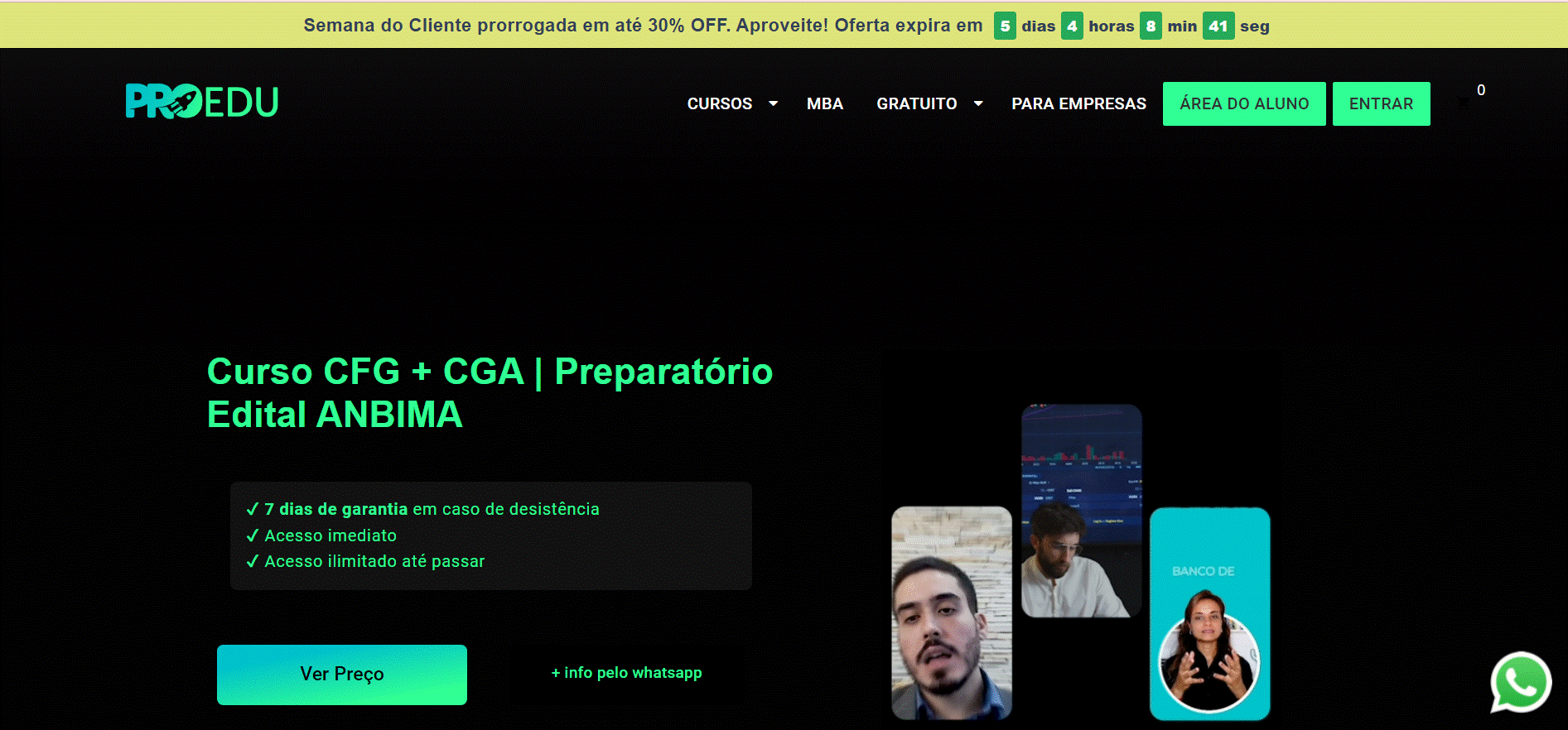 Curso CFG + CGA | Preparatório Edital ANBIMA – Pró-Educacional