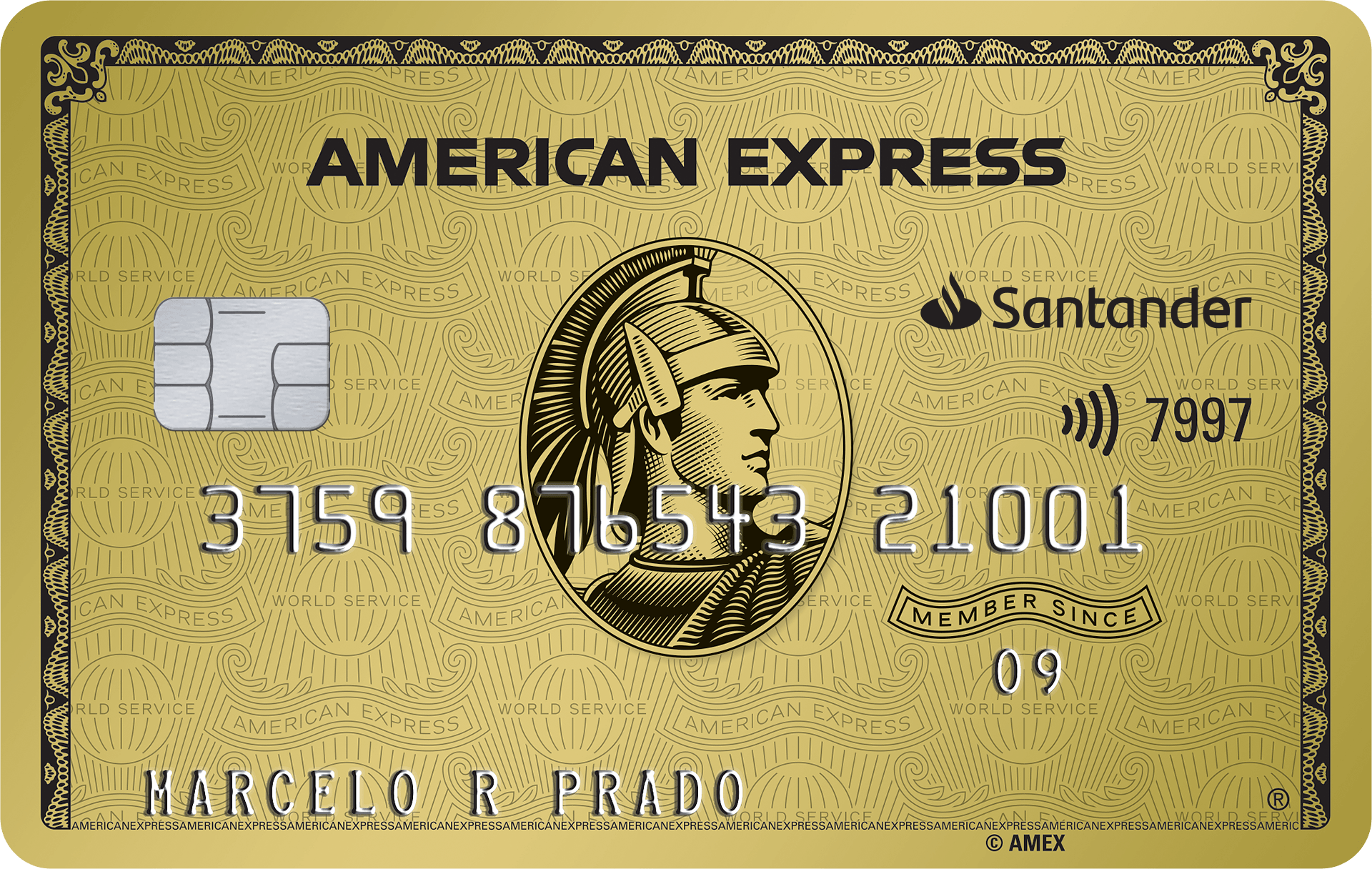 Cartão Amex Gold - Santander 